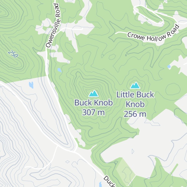 Map of Buck Knob
