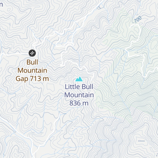 Map of Little Bull Mountain