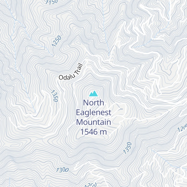 Map of North Eaglenest Mountain