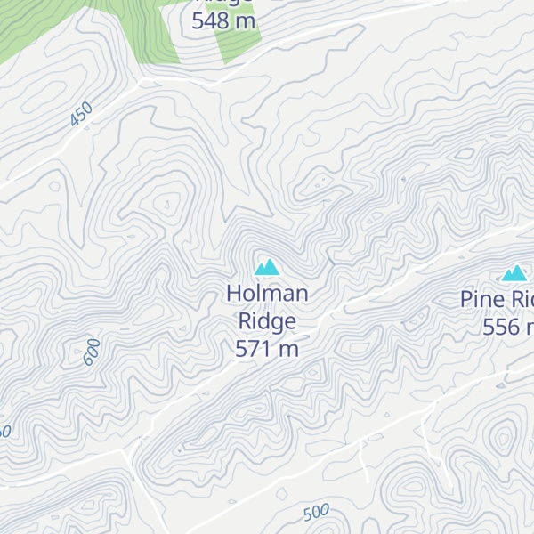 Map of Holman Ridge