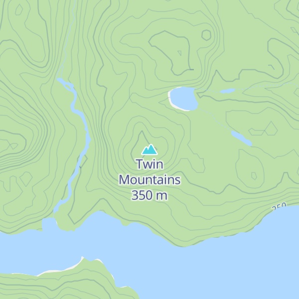 Map of Twin Mountains
