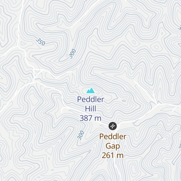 Map of Peddler Hill