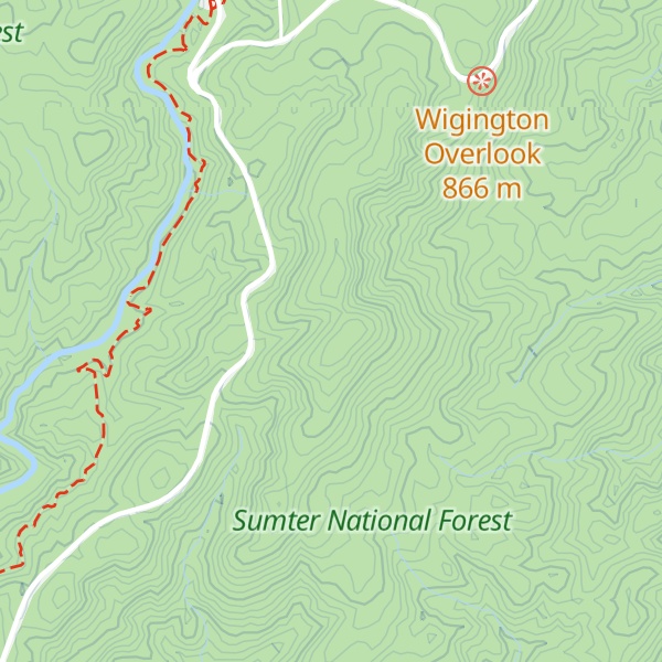 Map of Persimmon Mountain