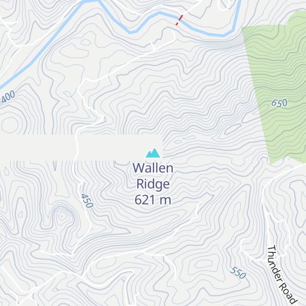 Map of Wallen Ridge