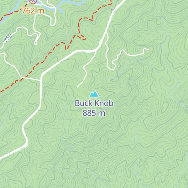 Map of Buck Knob