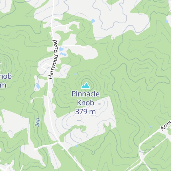 Map of Pinnacle Knob