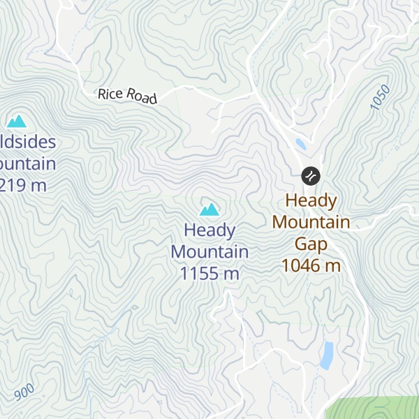 Map of Heady Mountain