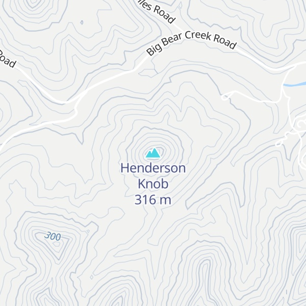 Map of Henderson Knob