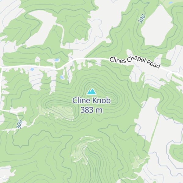 Map of Cline Knob