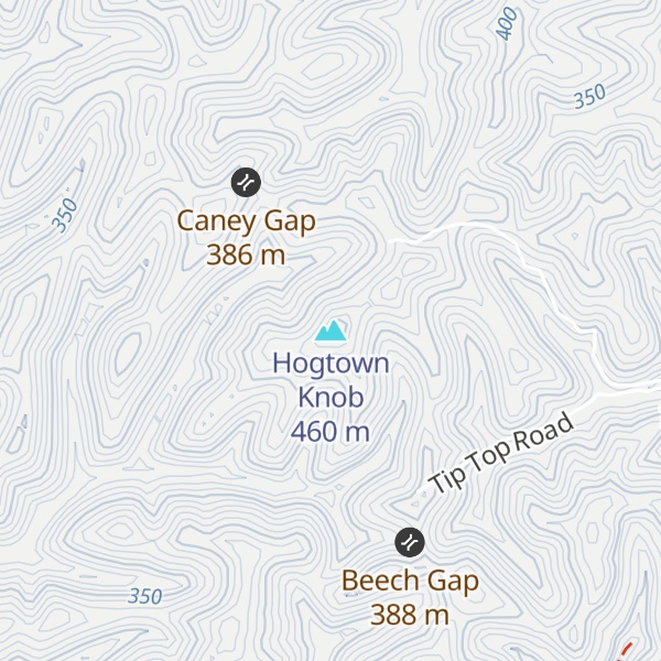 Map of Hogtown Knob