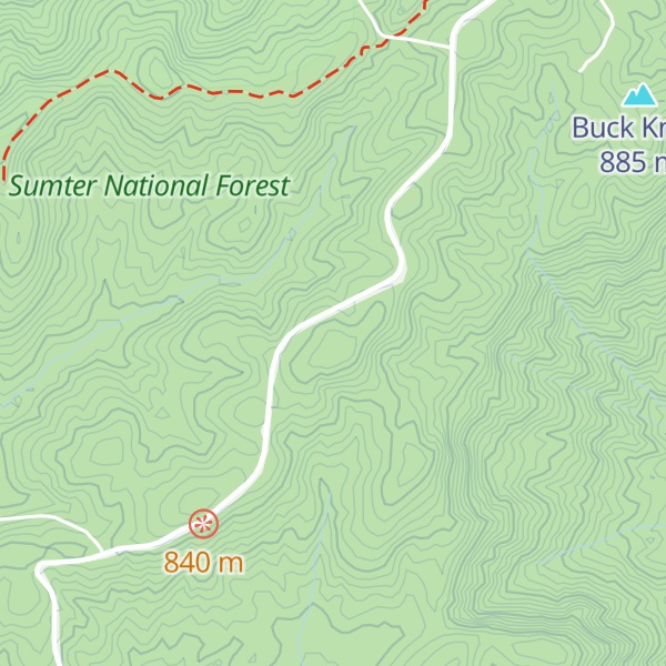Map of Burrells Mountain