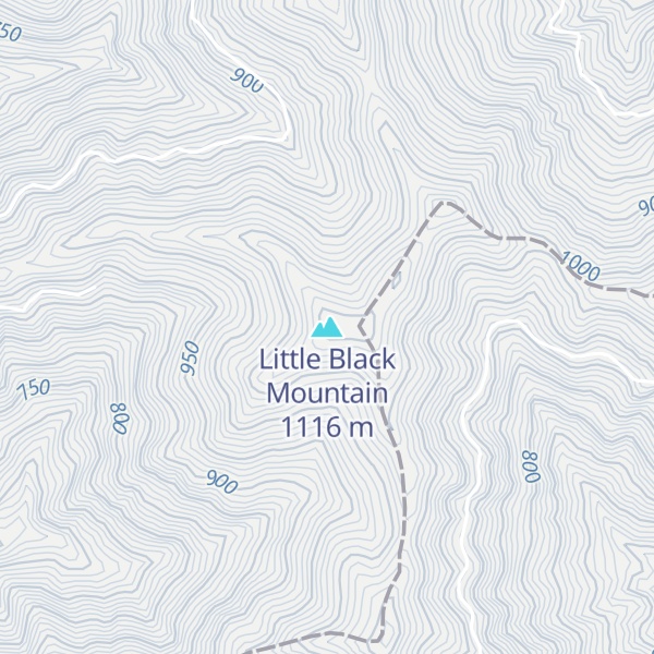 Map of Little Black Mountain