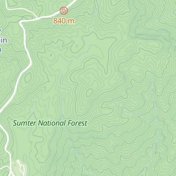 Map of Cantrell Mountain