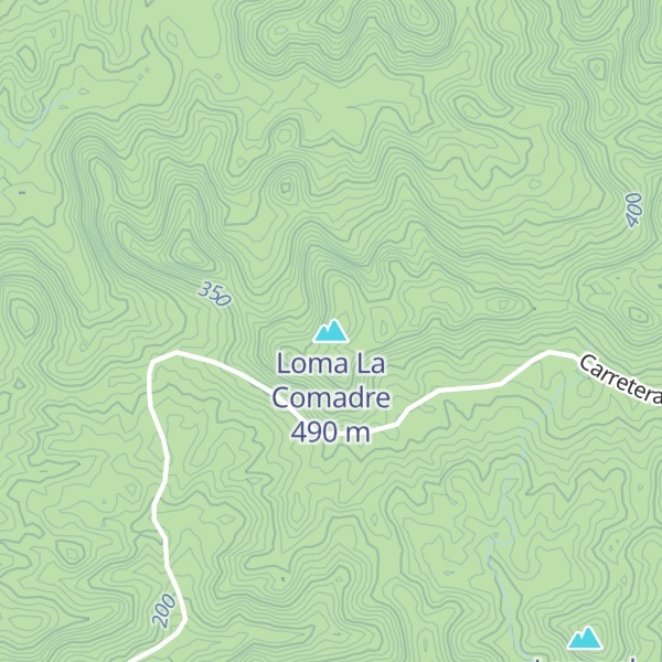 Map of Loma La Comadre