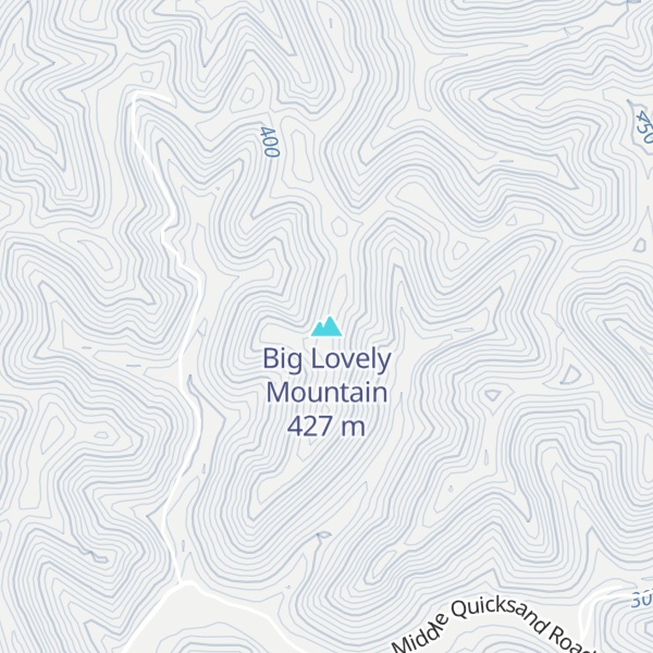 Map of Big Lovely Mountain