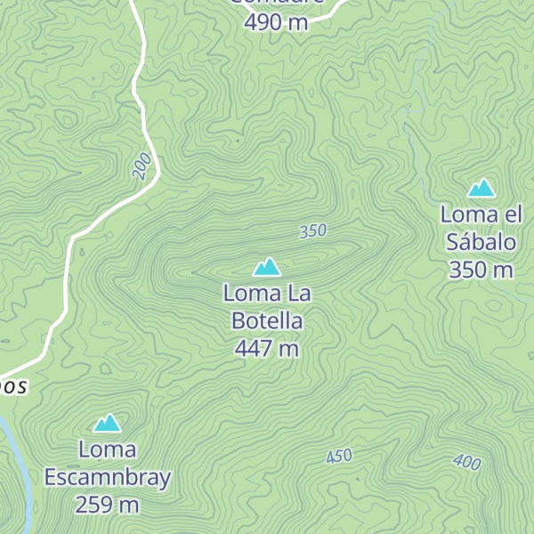 Map of Loma La Botella