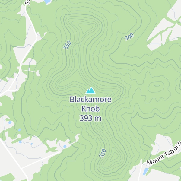 Map of Blackamore Knob