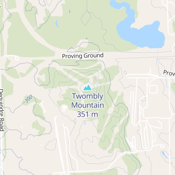Map of Twombly Mountain