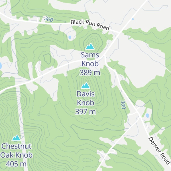 Map of Davis Knob