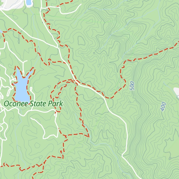 Map of Oconee Mountain