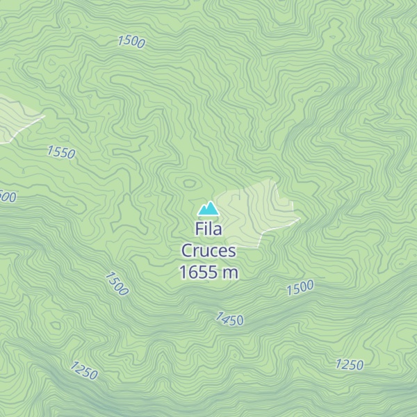Map of Fila Cruces
