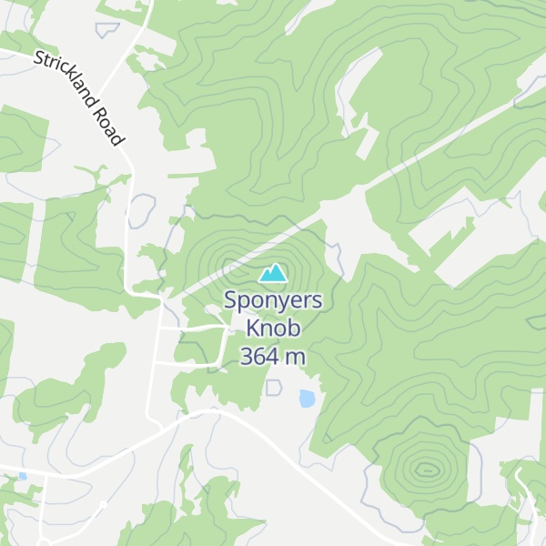 Map of Sponyers Knob
