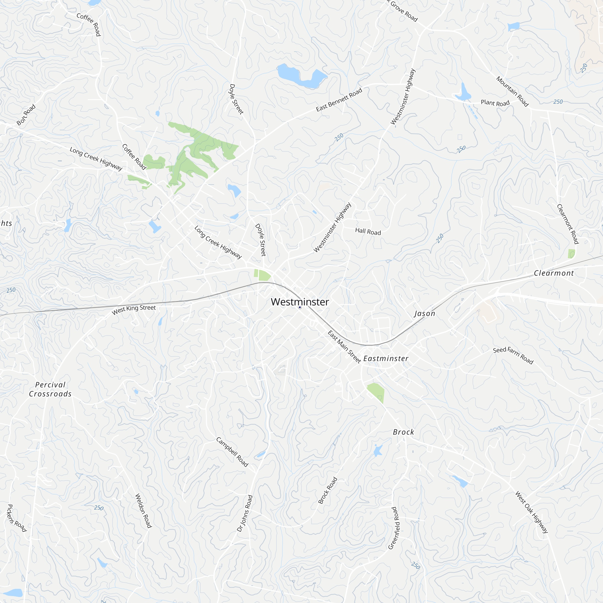 Westminster Visitors Center map