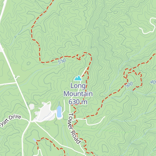 Map of Long Mountain