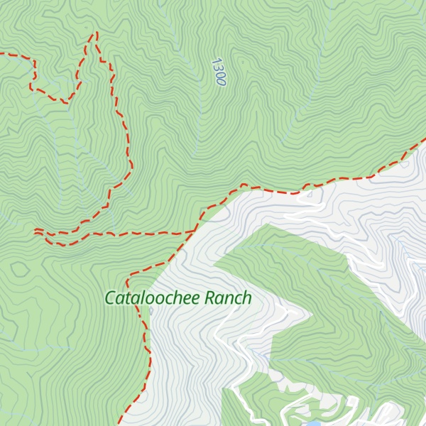 Map of Double Gap Ridge