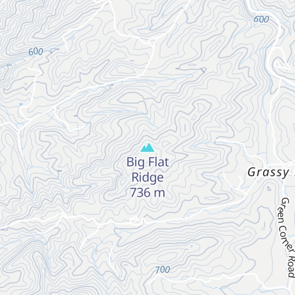 Map of Big Flat Ridge