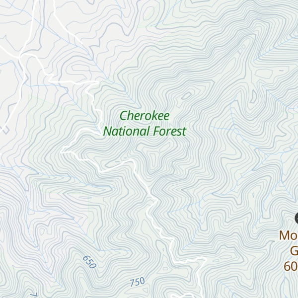 Map of Yellow Springs Mountain