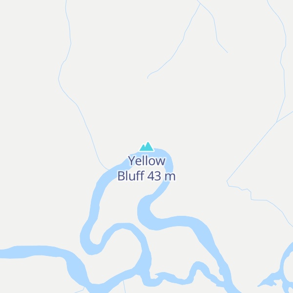 Map of Yellow Bluff