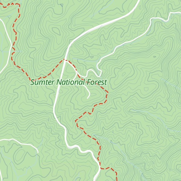 Map of Dodge Mountain