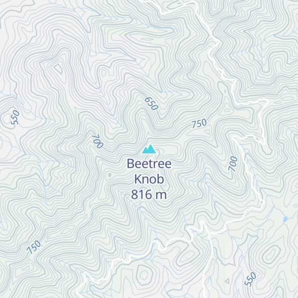 Map of Beetree Knob