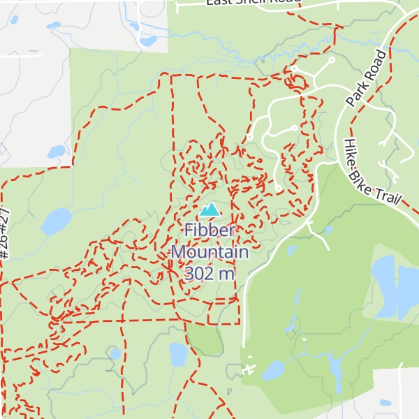 Map of Fibber Mountain