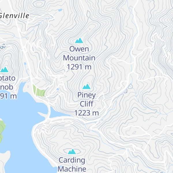 Map of Piney Cliff
