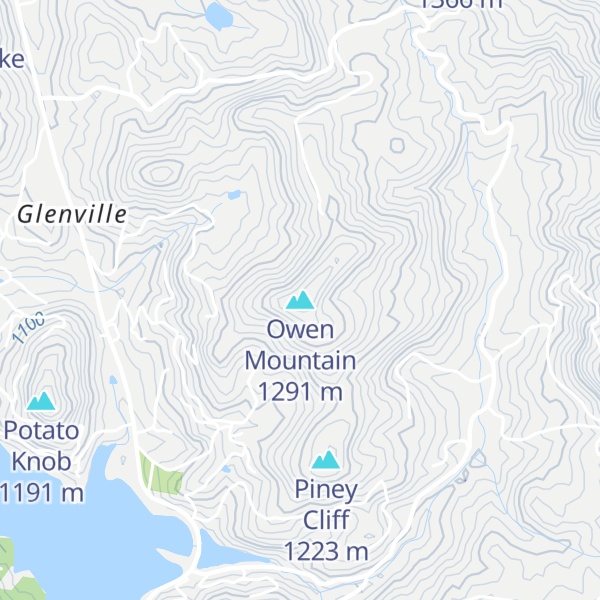 Map of Owen Mountain