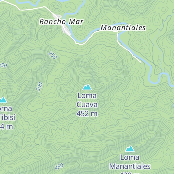 Map of Loma Cuava