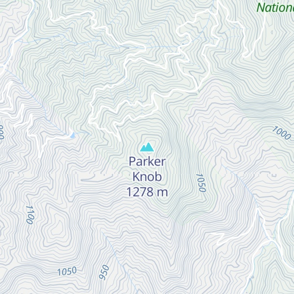 Map of Parker Knob