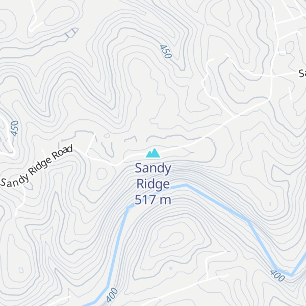 Map of Sandy Ridge