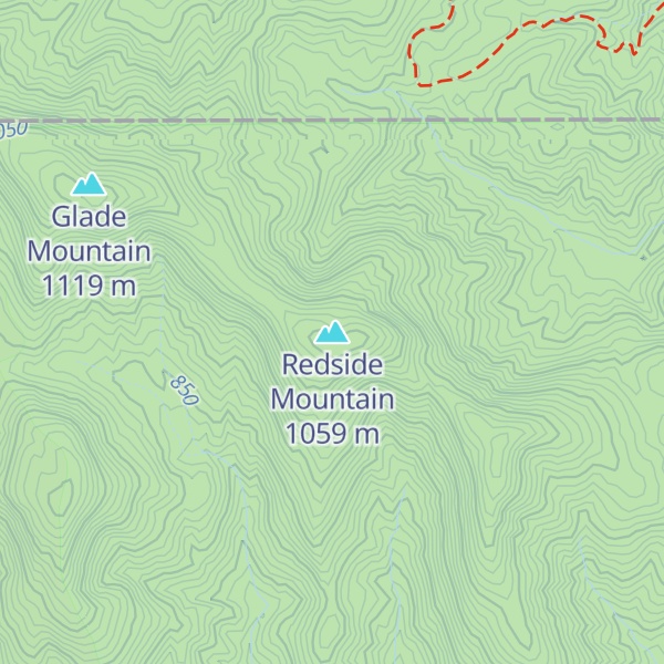 Map of Redside Mountain