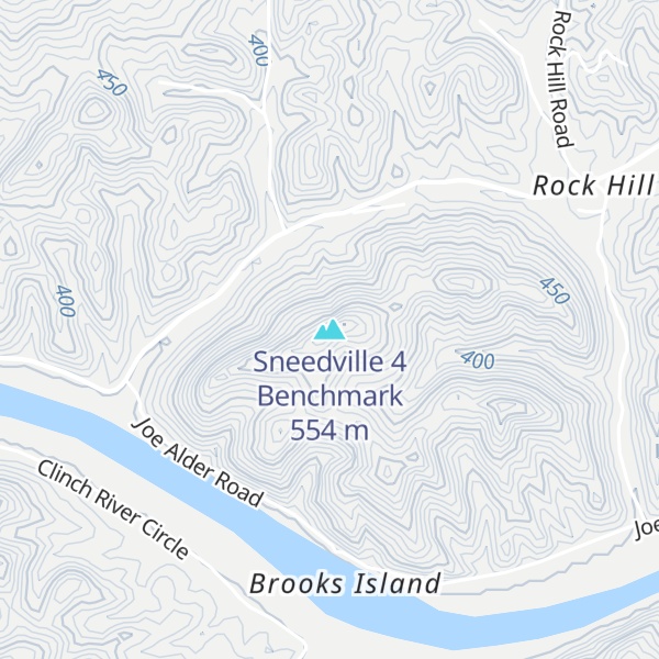 Map of Sneedville 4 Benchmark