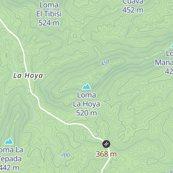 Map of Loma La Hoya