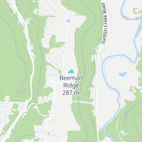 Map of Beeman Ridge