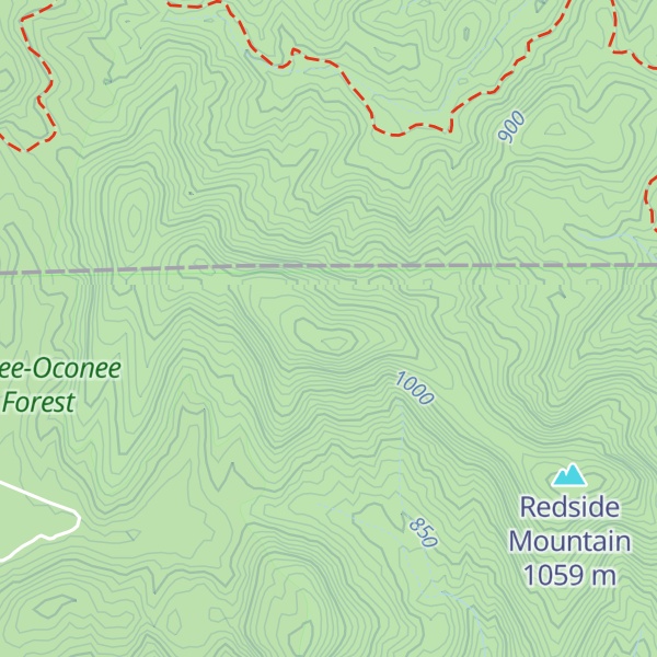 Map of Glade Mountain