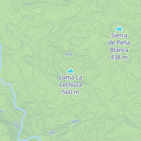 Map of Loma La Lechuza