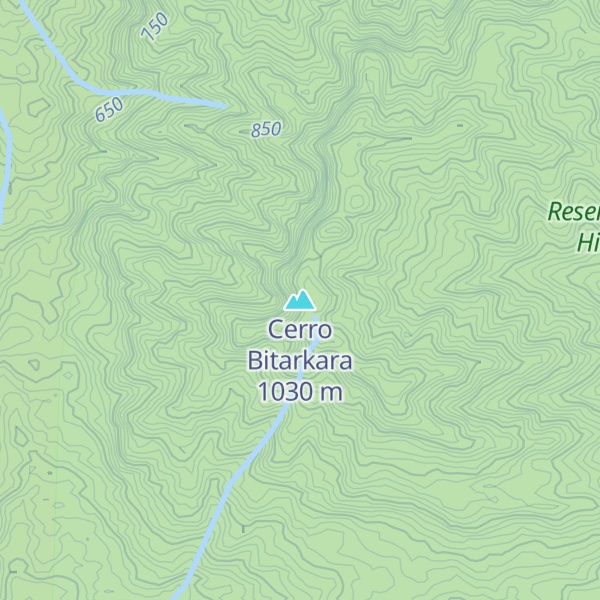 Map of Cerro Bitarkara