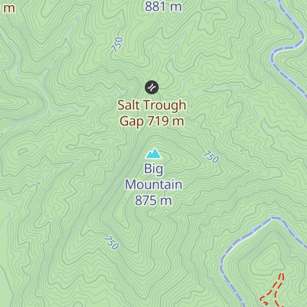 Map of Big Mountain