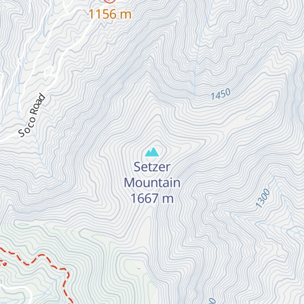 Map of Setzer Mountain