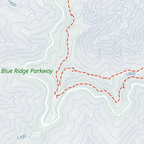 Map of Waterrock Knob